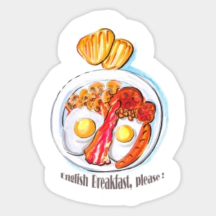 English Breakfast Sticker